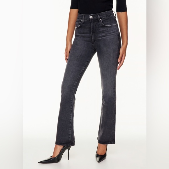 Citizens of Humanity Liliah Bootcut Jean Black High Rise Flare Caviar Women’s 26 - Picture 1 of 11